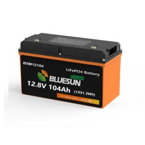 Bluesun BSM12104 LiFePO4 акумулятор 12.8V, 104Ah, ємністю 1.33 кВт·год.