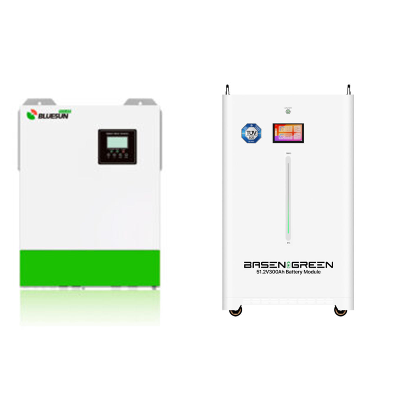 Комплект автономного живлення Bluesun: Інвертор 11 кВт + BasenGreen АКБ 15,36 кВт·год