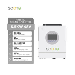 Гібридний сонячний інвертор GOOTU 48V 6.5KW (GT-H4865M27P9)